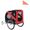 Dog Bike Trailer Red and Black