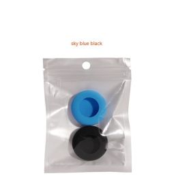 Silicone Tracker Pet Collar Anti-lost Locator Protective Shell (Option: Sky Blue Black-S)