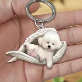 Creative Fashion Cute Dog-shaped Acrylic Keychain (Color: 25style)