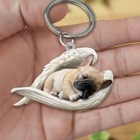 Creative Fashion Cute Dog-shaped Acrylic Keychain (Color: 20style)