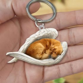 Creative Fashion Cute Dog-shaped Acrylic Keychain (Color: 5style)