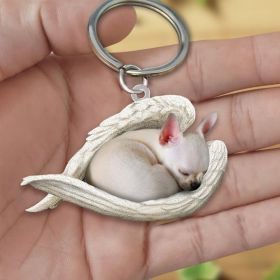 Creative Fashion Cute Dog-shaped Acrylic Keychain (Color: 38Style)