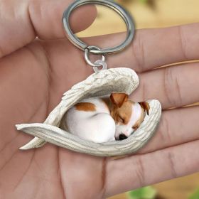 Creative Fashion Cute Dog-shaped Acrylic Keychain (Color: 3style)