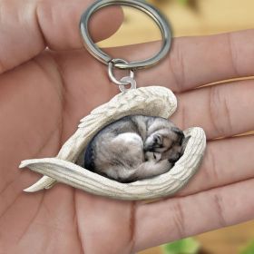 Creative Fashion Cute Dog-shaped Acrylic Keychain (Color: 21style)