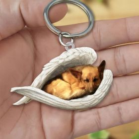 Creative Fashion Cute Dog-shaped Acrylic Keychain (Color: 18style)