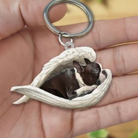 Creative Fashion Cute Dog-shaped Acrylic Keychain (Color: 4style)