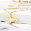 Stainless Steel Necklace Pet Puppy Shape Cute Dog Pendant