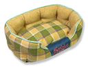 Touchdog 'Archi-Checked' Designer Plaid Oval Dog Bed