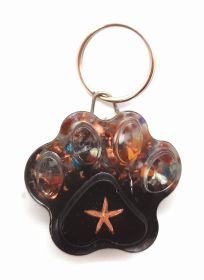 Calming Dog Charms EMF 5G Protection Paw Print over 25 pounds Chakra Crystals (style: Starfish)