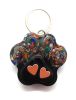 Calming Dog Charms EMF 5G Protection Paw Print over 25 pounds Chakra Crystals