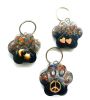 Calming Dog Charms EMF 5G Protection Paw Print over 25 pounds Chakra Crystals