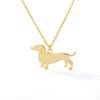 Stainless Steel Necklace Pet Puppy Shape Cute Dog Pendant