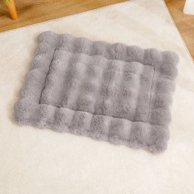 Winter Warm Cat Mat, Sleeping Plush Pet Mat (Option: Dark Grey-2XL)